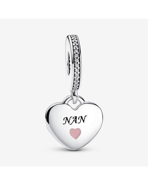 Pandora Metallic Nan Heart Dangle Charm