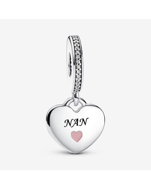 Pandora Metallic Nan Heart Dangle Charm