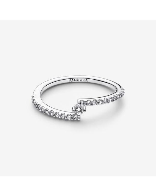 Pandora Metallic Sparkling Split Pavé Ring