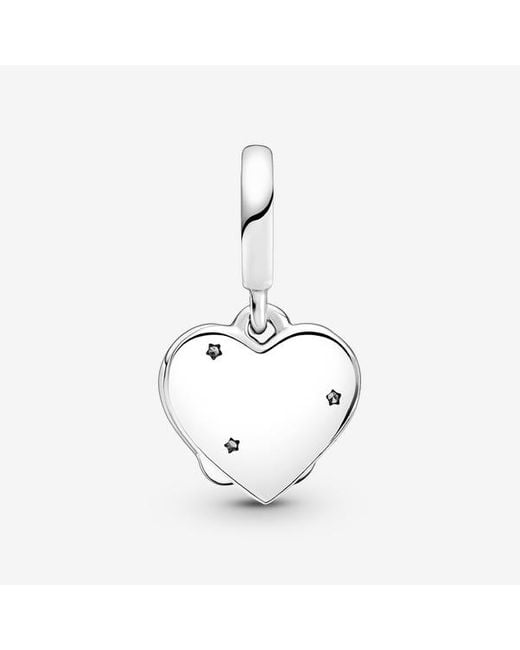 Pandora Metallic Cats & Hearts Dangle Charm