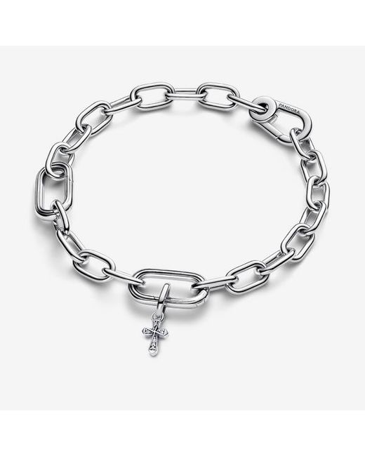 Pandora Metallic Me Sparkling Cross Mini Dangle Charm