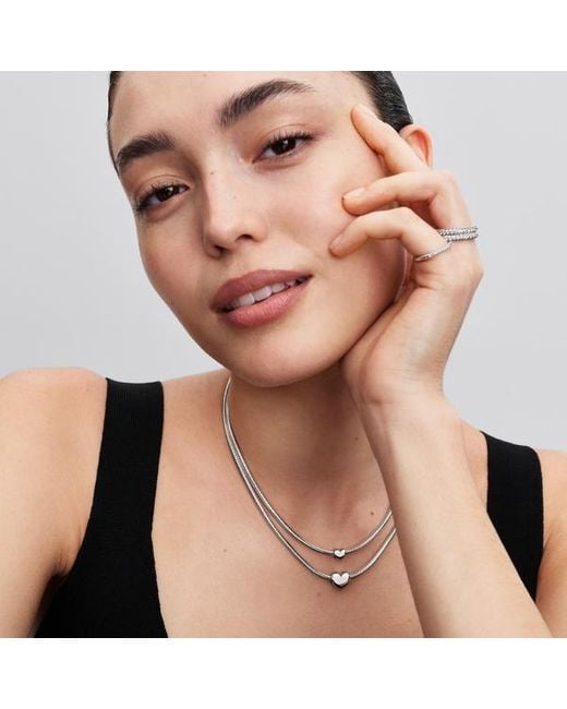 Pandora Metallic Heart Mini Charm