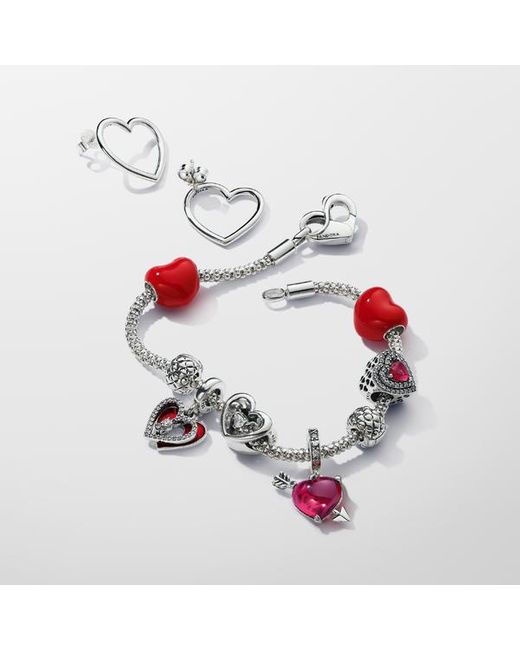 Pandora Red Colour-Changing Hidden Message Heart Charm