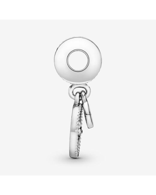 PANDORA Sparkling Family Tree Dangle Charm in White | Lyst UK