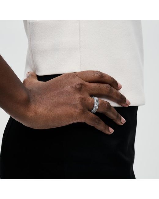 Pandora Metallic Timeless Pavé Triple-row Ring