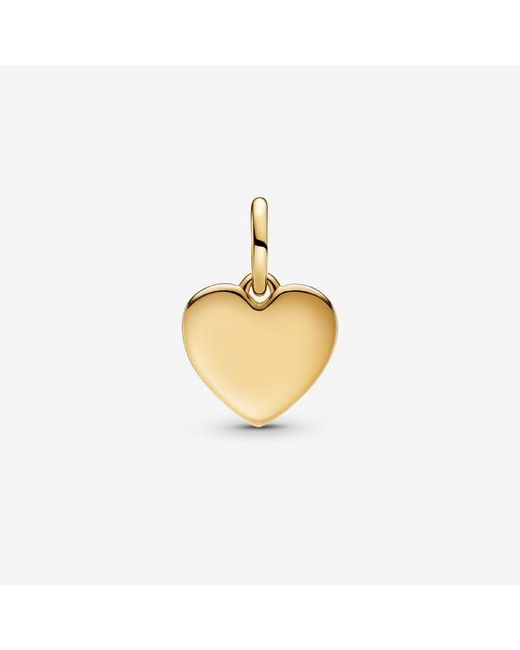 Pandora Metallic Engravable Love Heart Dangle Charm