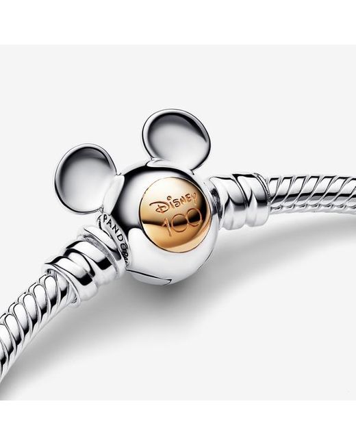 Pandora Disney 100e Verjaardag Moments Snake Chain-armband in het Metallic