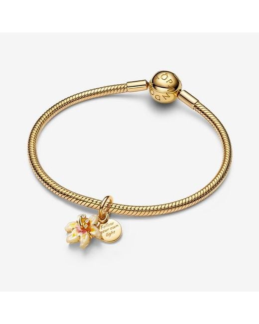 Pandora Metallic Disney Tangled Sundrop Flower Glow-In-The-Dark Charm