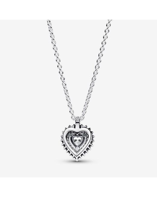 Pandora Metallic Timeless 393099c01-45 Heart Necklace