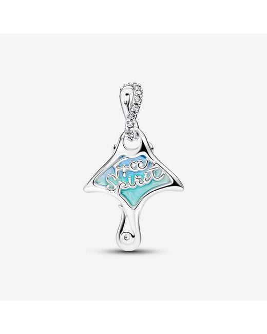 Pandora Blue Manta Ray Dangle Charm
