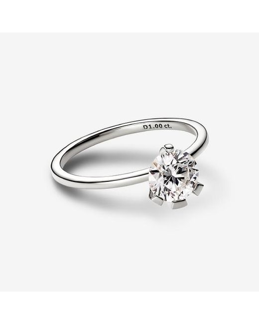 Pandora Metallic Nova 14K Lab-Grown Diamond Ring