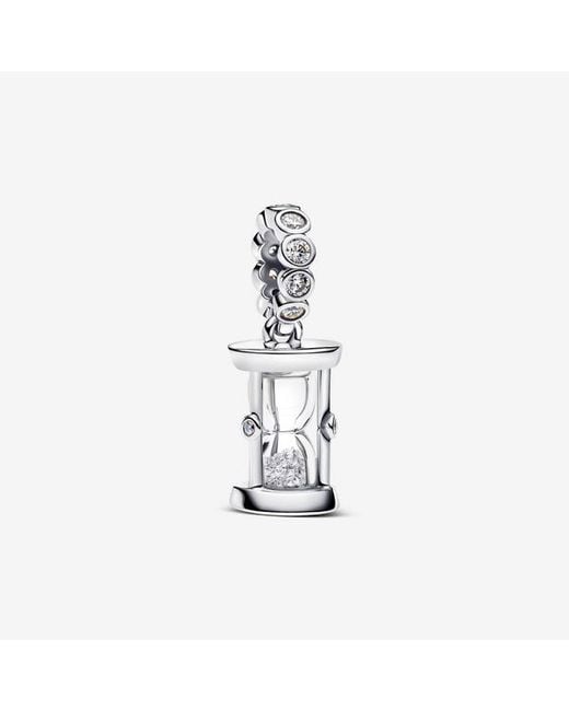 Pandora White Hourglass Dangle Charm