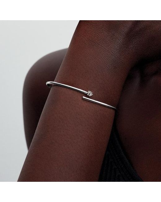 Pandora Metallic Nova 14K Lab-Grown Diamond Open Bangle