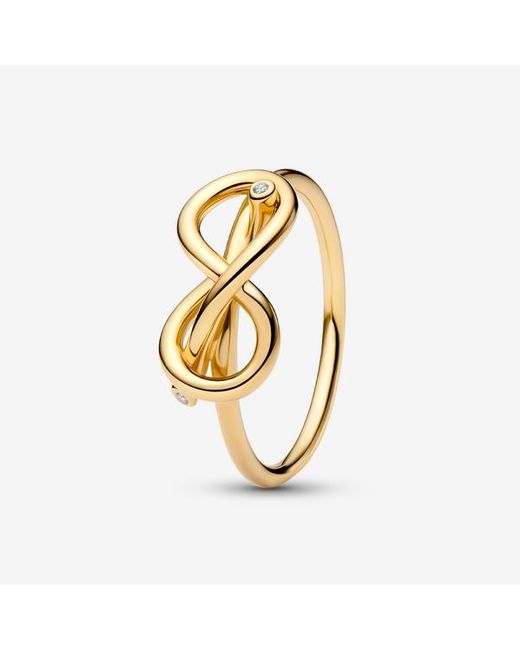 Pandora Metallic Infinity Knot Ring