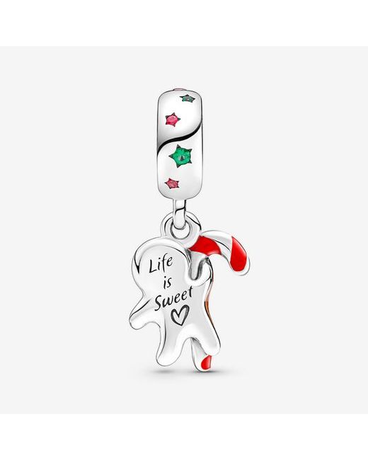 Pandora Red Gingerbread Dangle Charm
