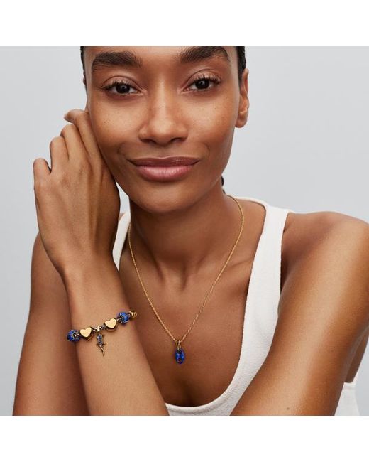 Pandora Blue Cord Box Chain Bracelet