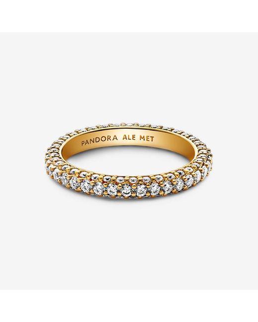 Pandora Metallic Timeless Pavé Single-row Ring