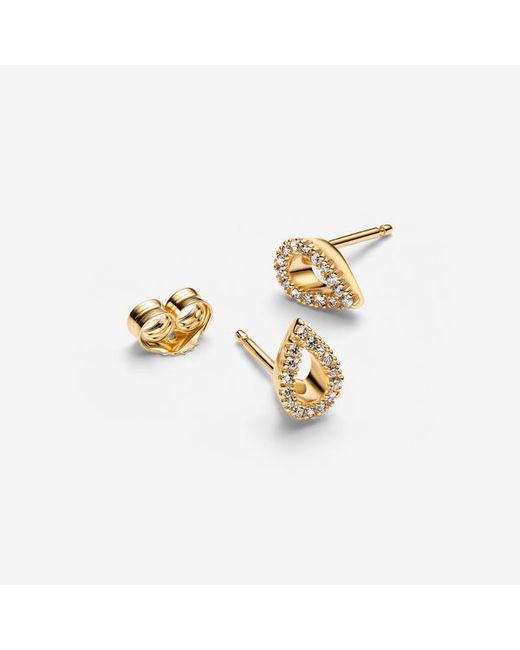 Pandora Metallic Infinite Lab-Grown Diamond Pavé Stud Earrings