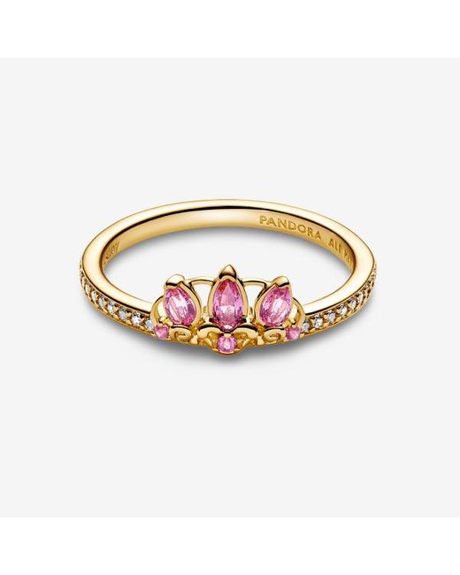Pandora Metallic Disney Princess Rapunzel Tiara Ring