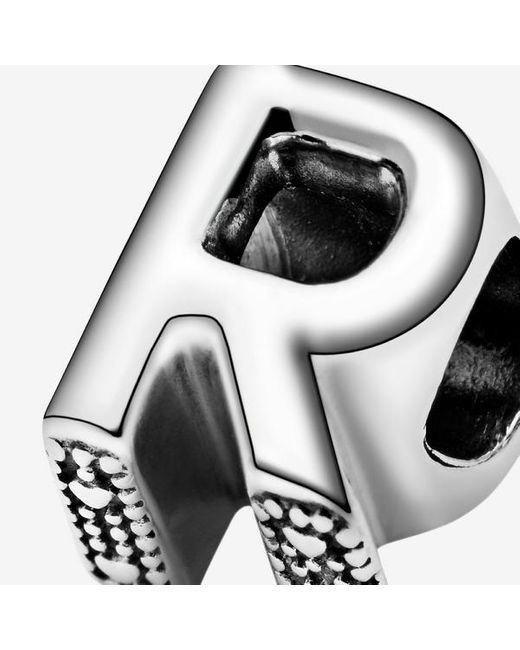 Pandora Letter R Alfabetbedel in het Black