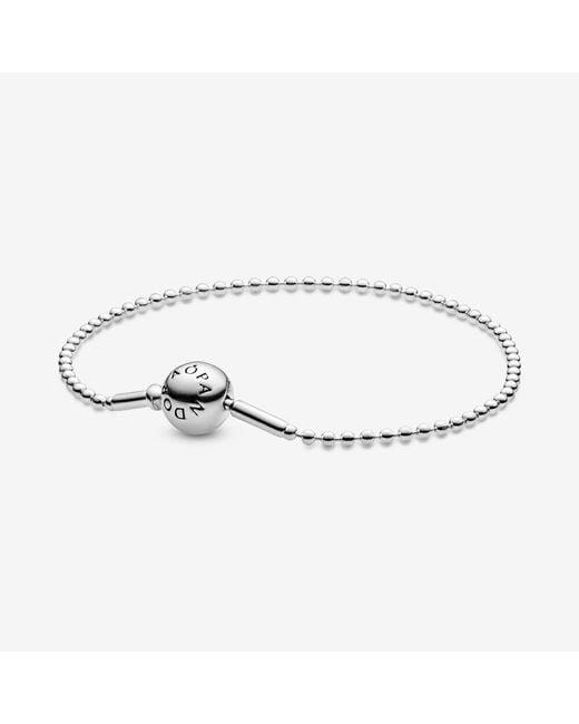 Pandora Metallic Silver Essence Collection Beaded Bracelet