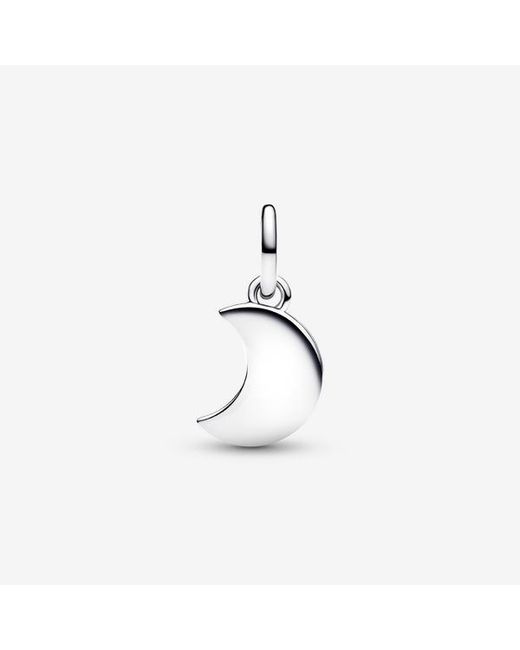 Pandora Blue Crescent Moon Double Dangle Charm