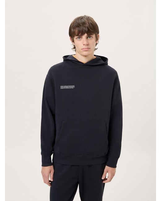 PANGAIA Blue Midweight Hoodie for men