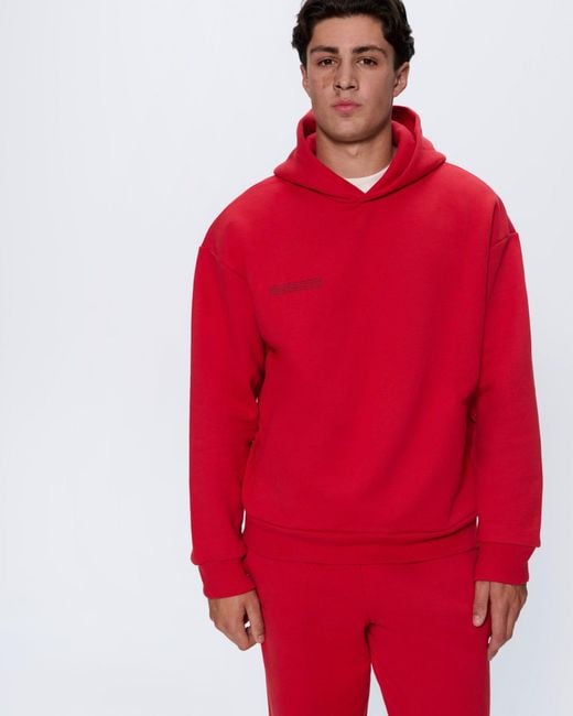 PANGAIA Red 365 Heavyweight Hoodie—Goji