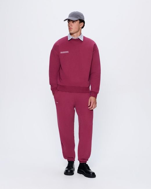 PANGAIA Red 365 Midweight Sweatshirt—Milkyway for men