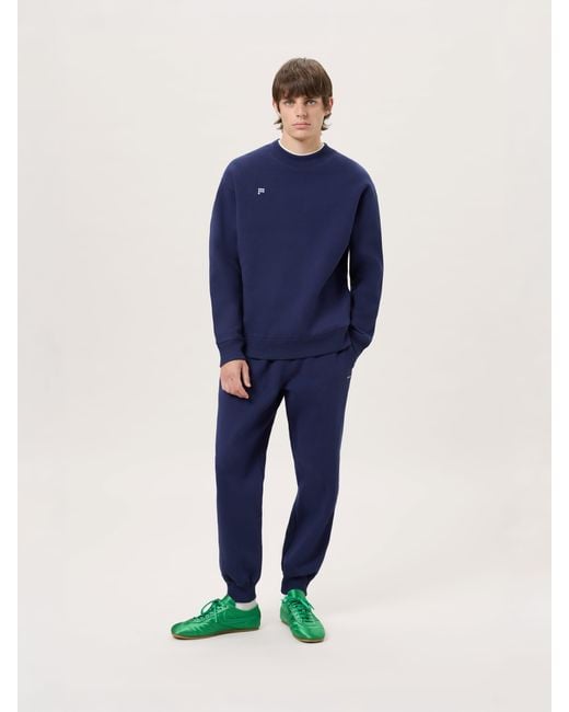 PANGAIA Blue Midweight Track Pants—Ocean for men