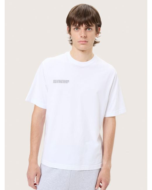 PANGAIA White Midweight T-Shirt for men
