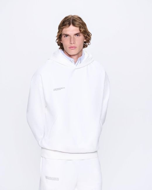 PANGAIA White 365 Midweight Hoodie for men