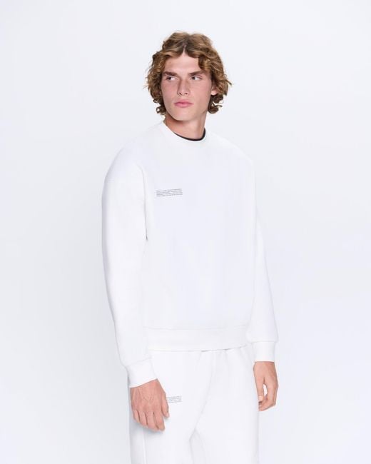 PANGAIA White 365 Midweight Sweatshirt for men