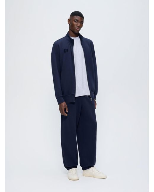 PANGAIA Blue Track Pants—Midnight for men