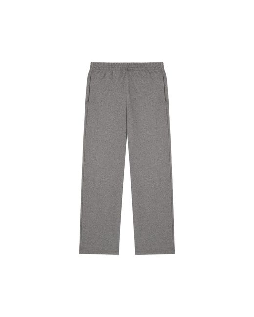 PANGAIA Recycled Wool Jersey Wideleg Track Pants in Gray Lyst