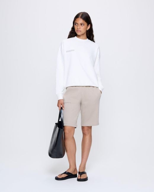 PANGAIA Natural 365 Midweight Long Shorts—Stone