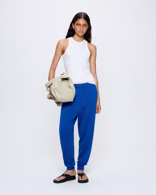 PANGAIA Blue Dna Regenerative Merino Wool Track Pants—Earth