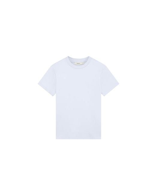 PANGAIA White Interlock T-Shirt—Ice