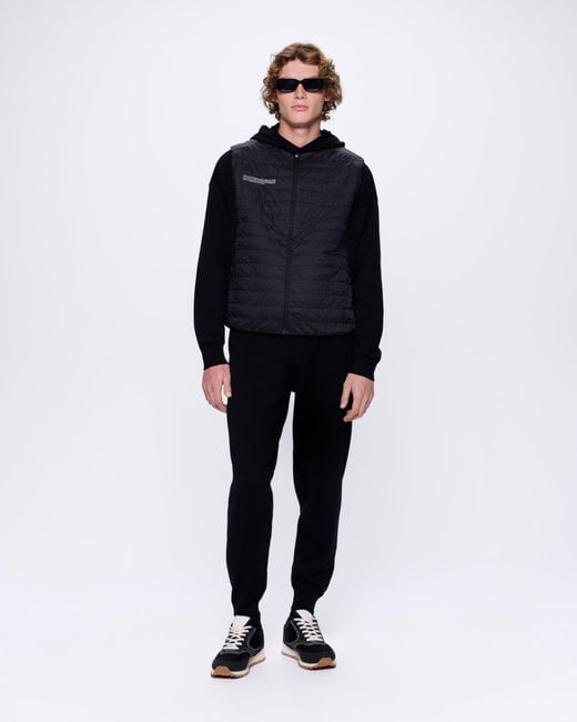 PANGAIA Black Dna Knitted Track Pants for men