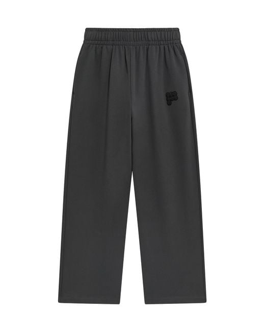 PANGAIA Gray Straight Leg Track Pants—Smoked