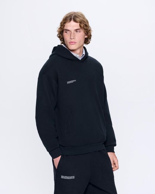 PANGAIA Black 365 Midweight Hoodie for men