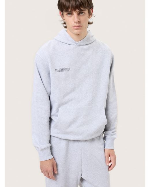 PANGAIA Blue Midweight Hoodie— Marl for men