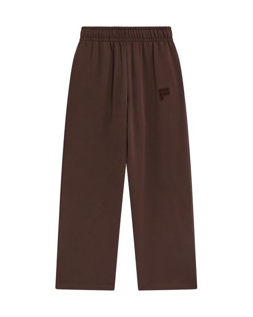 PANGAIA Brown Straight Leg Track Pants—Mahogany
