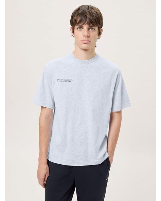 PANGAIA White Midweight T-Shirt— Marl for men