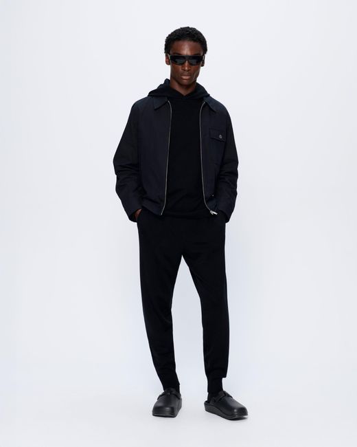 PANGAIA Black Dna Regenerative Merino Wool Track Pants for men