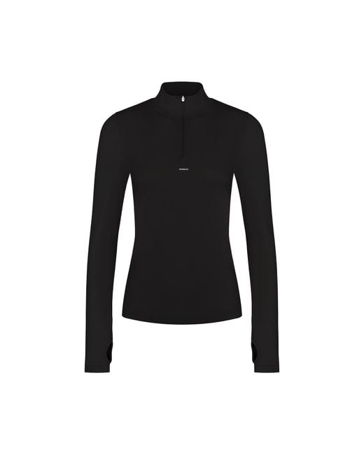 PANGAIA Blue 99% Bio-Based Zipped Long Sleeve Top