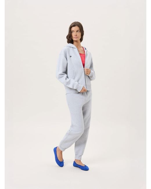 PANGAIA White Midweight Track Pants— Marl
