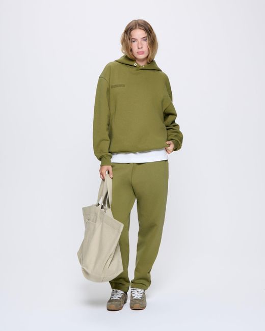 PANGAIA Green Dna Barrel-Leg Sweatpants—Highland