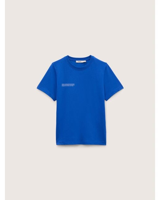 PANGAIA Blue Midweight T-Shirt—Gaia