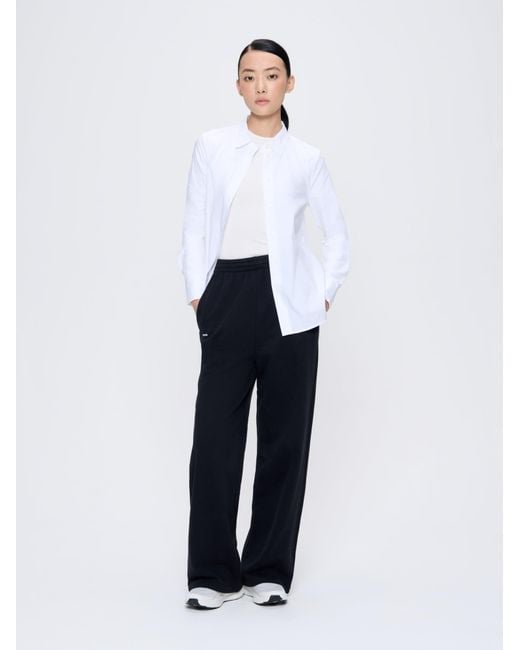 PANGAIA Black 365 Midweight Straight Leg Track Pants